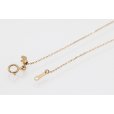 K18PG ピンクサファイアダイアイリペンダントネックレス0.32ct 0.03ct 4.70g　留め具外したイメージ