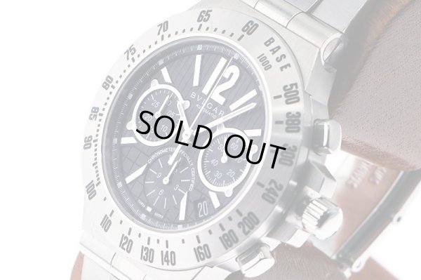 ブルガリ　ディアゴノプロフェッショナル　ＣＨ４０Ｓ　黒文字盤　サイド拡大