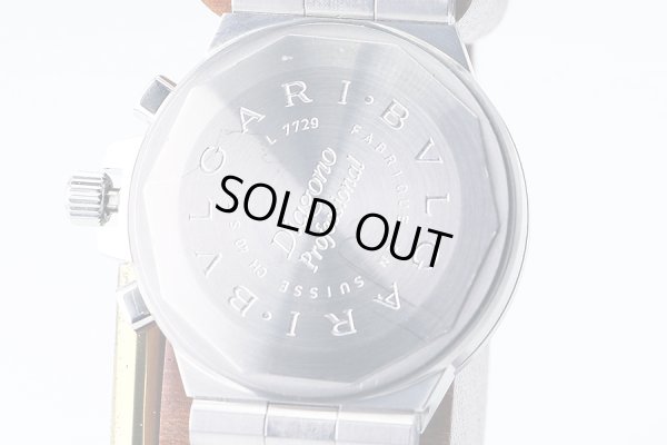 ブルガリ　ディアゴノプロフェッショナル　ＣＨ４０Ｓ　黒文字盤　裏面拡大