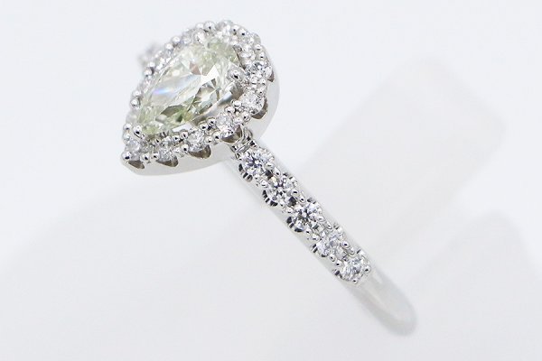 PT900 ダイアイリリング 0.503ct 0.30ct 5.80g　サイド