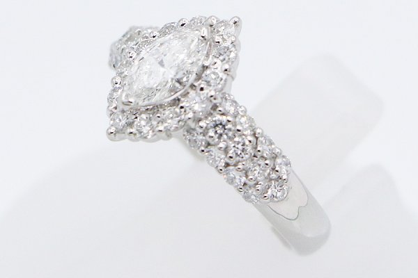 PT900 ダイアイリリング 0.577ct 0.87ct 7.60g　サイド