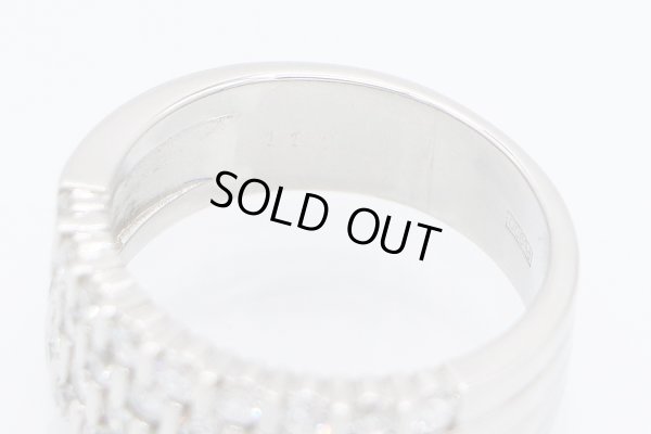 PT900 ダイアイリリング 1.10ct 9.30g　刻印(2)