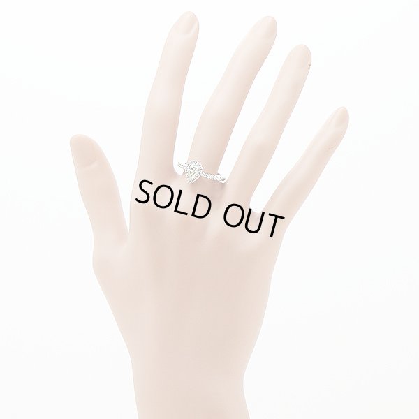 PT900 ダイアイリリング 0.503ct 0.30ct 5.80g　装着イメージ