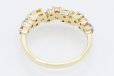 K18 マルチサファイアダイアイリリング 0.84ct 0.05ct 2.60g　内側