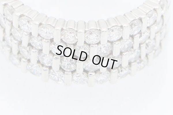 PT900 ダイアイリリング 1.10ct 9.30g　拡大