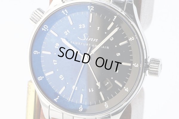 ジン　フランクフルト　ファイナンシャルウォッチ　６０６０ＧＭＴ　黒文字盤　表面
