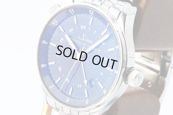 ジン　フランクフルト　ファイナンシャルウォッチ　６０６０ＧＭＴ　黒文字盤　サイド拡大