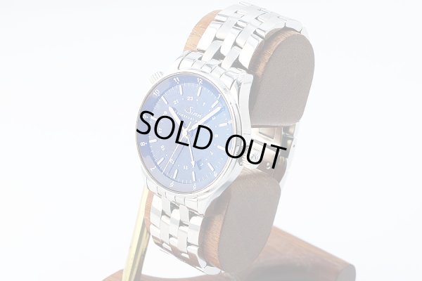 ジン　フランクフルト　ファイナンシャルウォッチ　６０６０ＧＭＴ　黒文字盤　サイド