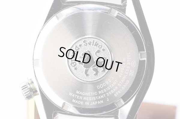 グランドセイコー　ＳＢＧＸ０３４３　９Ｆ６１－０ＡＮ０　黒文字盤　耐磁モデル　裏面拡大