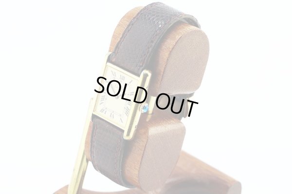 カルティエ　マストタンク　ベージュ文字盤　サイド