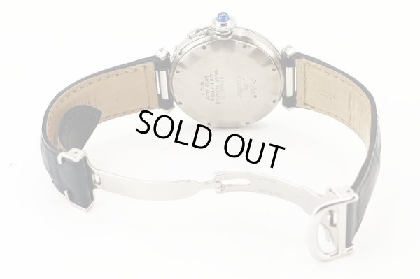 カルティエ　パシャ３８　アイボリー文字盤　革ベルト