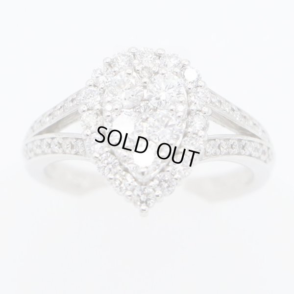 PT900 ダイアイリリング 1.00ct 7.60g