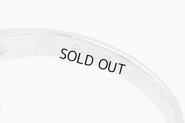 PT900 ルビーダイアイリリング 0.54ct 0.31ct 4.50g　刻印(2)