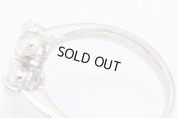 PT900 ダイアイリリング 1.327ct 4.30g　刻印