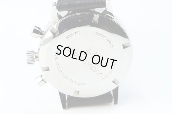 ハミルトン　アメリカンクラシック　Ｈ３８４２９０　黒文字盤　白インダイアル　裏面拡大