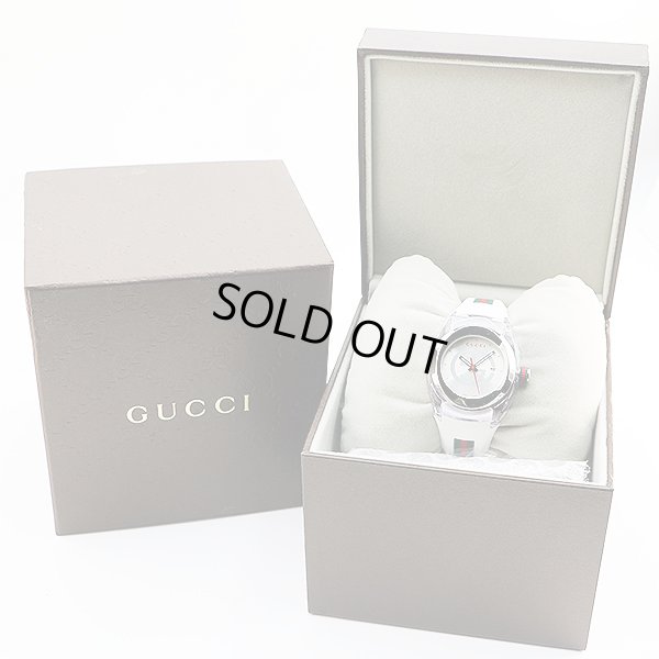 グッチ　１３７．３　ＳＩＮＣ　銀文字盤　箱