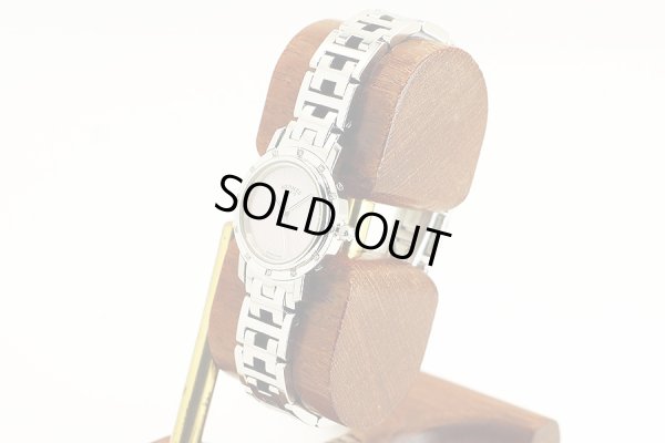 エルメス　クリッパーナクレ　ＣＬ４．２３０　ピンクシェル文字盤　Ｄベゼル　サイド