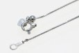 PT850/900 ルビーダイアイリペンダントネックレス 0.95ct 0.17ct 3.60g　留め具外したイメージ