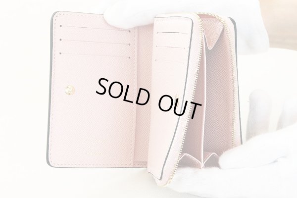 ルイ・ヴィトン ポルトフォイユ・ルー M82378 ローズ・バレリーヌ 中身