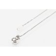PT850/900 サファイアダイアイリペンダントネックレス 0.53ct 0.41ct 4.20g　留め具外したイメージ