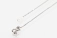 PT850/900 サファイアダイアイリペンダントネックレス 0.53ct 0.41ct 4.20g　留め具外したイメージ