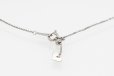 PT850/900 サファイアダイアイリペンダントネックレス 0.53ct 0.41ct 4.20g　留め具