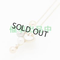 タサキ　K18 パールシェルダイアイリペンダントネックレス 0.02ct 4.20g