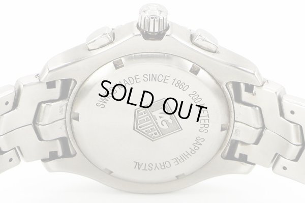 タグホイヤー　リンク　クロノグラフ　ＣＪ１１１０　黒文字盤　裏面拡大