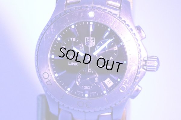 タグホイヤー　リンク　クロノグラフ　ＣＪ１１１０　黒文字盤　ライト