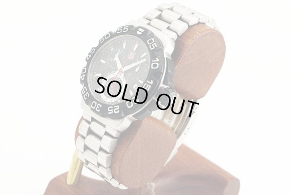 タグホイヤー　フォーミュラー１　クロノグラフ　ＣＨＡ１１１０　黒文字盤　サイド