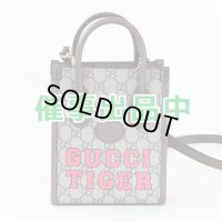 グッチ　インターロッキングG付き ミニトートバック 671623 493492 ベージュ／ブラウン