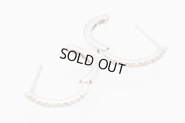 PT900 ダイアイリフープピアス 0.05ct*2 1.50g