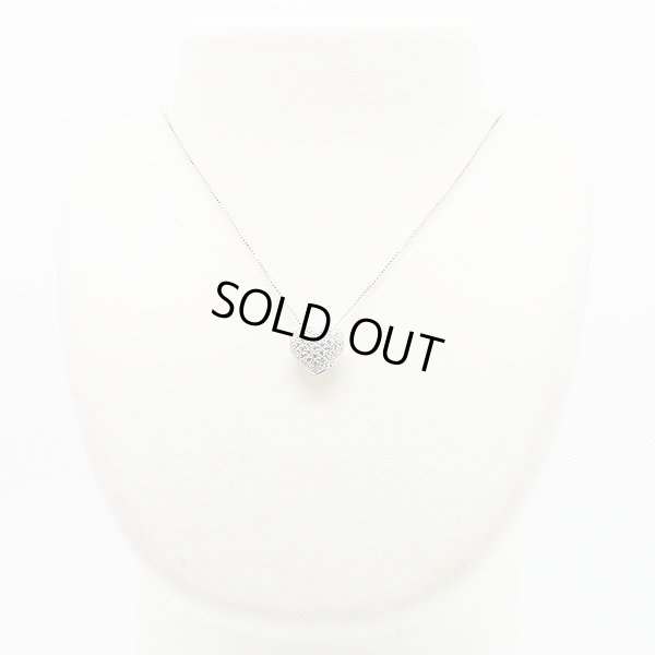 K18WG ダイアイリペンダントネックレス 1.00ct 7.40g　装着イメージ