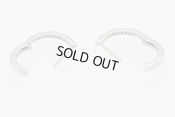 PT900 ダイアイリフープピアス 0.05ct*2 1.50g