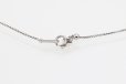 K18WG ダイアイリペンダントネックレス 1.00ct 7.40g　留め具
