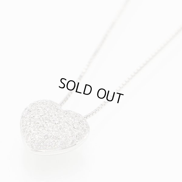 K18WG ダイアイリペンダントネックレス 1.00ct 7.40g
