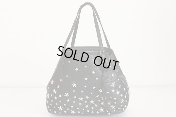 ジミーチュウ　サシャS スタッズ トートバック ブラック