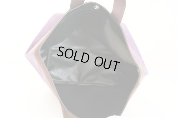 エルベシャプリエ　コーデュラ舟型トートM 707C ニュープリュネル／モカ　中身