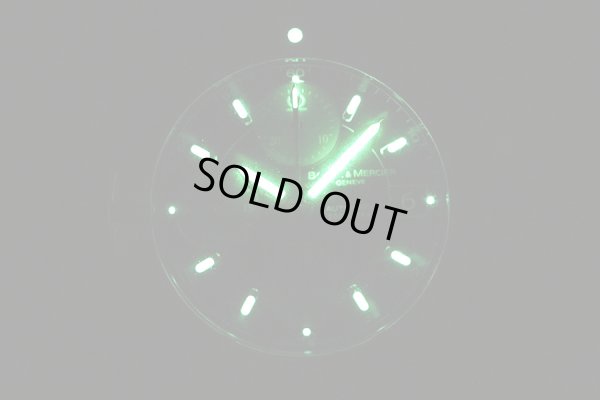 ボーム＆メルシー　ケープランド　クロノグラフ　６５３５２　黒文字盤　グレーインダイアル　ライト照明