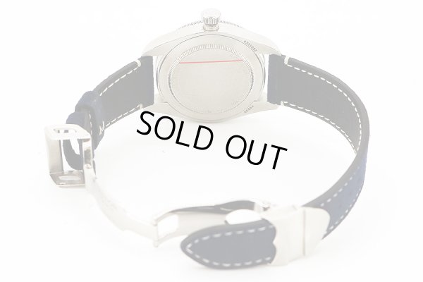 チューダー　ヘリテージブラックベイ　７９０３０　紺文字盤　紺ベゼル　革ブレス