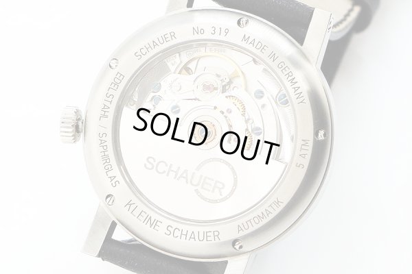 シャウアー　クライネ　白文字盤　Ｎｏ３１９　裏面拡大