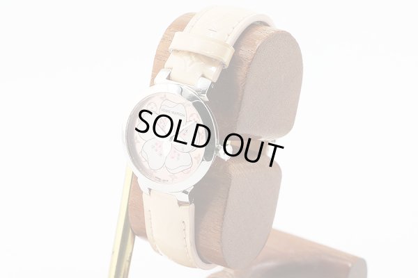 ルイヴィトン　タンブールフラワー　Ｑ１２ＭＧ－Ｅ　桜花柄文字盤　サイド