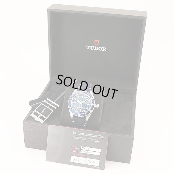 チューダー　ヘリテージブラックベイ　７９０３０　紺文字盤　紺ベゼル　箱・保証書