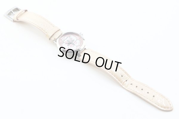 ルイヴィトン　タンブールフラワー　Ｑ１２ＭＧ－Ｅ　桜花柄文字盤　革ベルト状態　表面