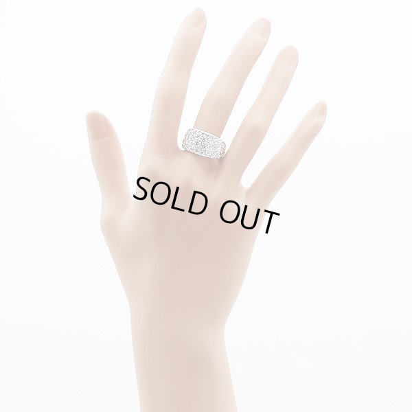 ミキモト 750WG ダイアイリリング 2.12ct 11.20g　装着イメージ