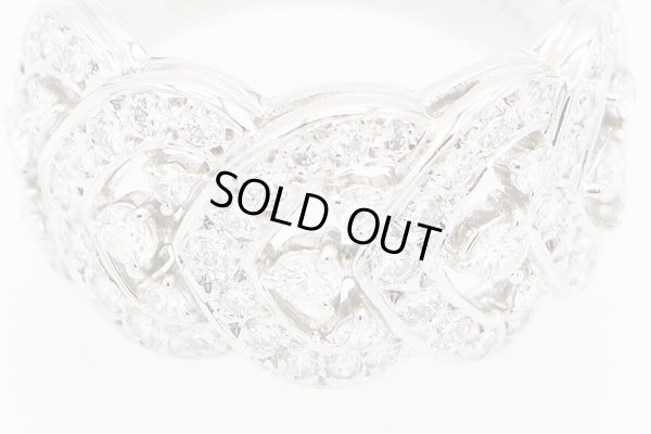 ミキモト PT950 ダイアイリリング 0.97ct 12.30g　拡大