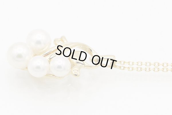 ミキモト K18 パールイリペンダントネックレス 5.70g　サイド