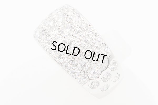 ミキモト 750WG ダイアイリリング 2.12ct 11.20g　サイド