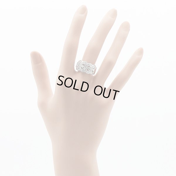 ミキモト PT950 ダイアイリリング 0.97ct 12.30g　装着イメージ