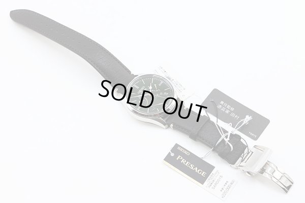 セイコー　プレサージュ　ＳＡＲＤ０１５　緑漆文字盤　革ベルト状態　表面